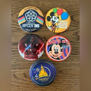 Disney Collectible Button Set